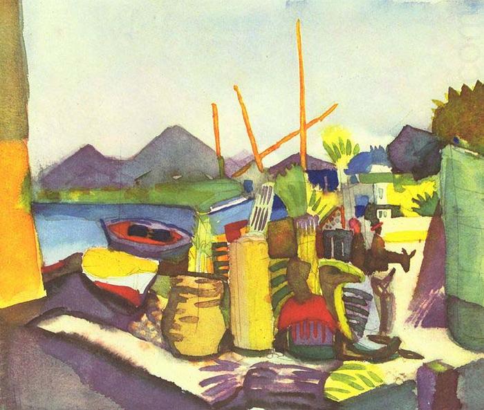 Landschaft bei Hammamet, August Macke